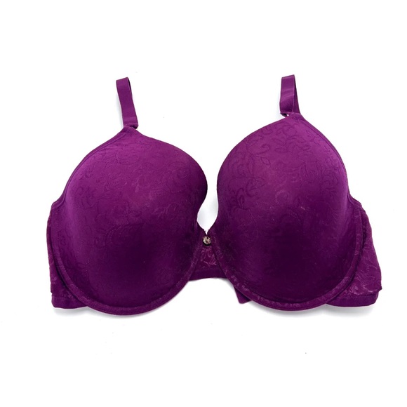 Natori Jacquard Contour bra 34DDD Cabernet - Picture 3 of 6